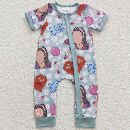 wholesale toddle girls one piece zip romper teacher