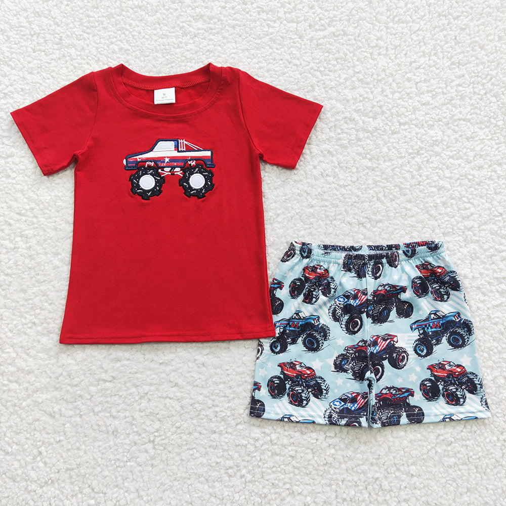 Forth of July short sleeve holiday outfit, BSSO0185