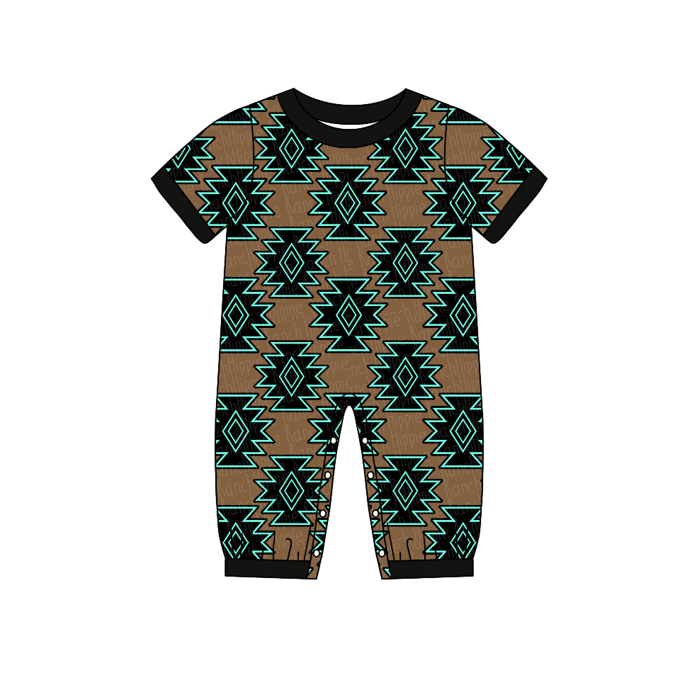 Pre-orde boy short sleeve romper, SR0143, Nov 10th