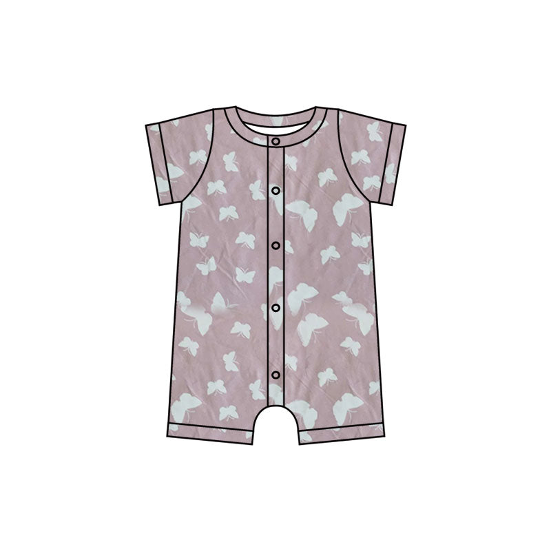 Pre-orde toddle girls one piece butterfly summer romper, SR0245,Jan 9th