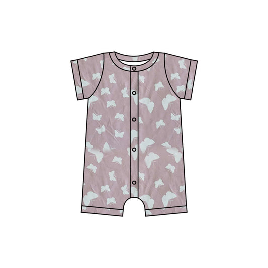 Pre-orde toddle girls one piece butterfly summer romper, SR0245,Jan 9th