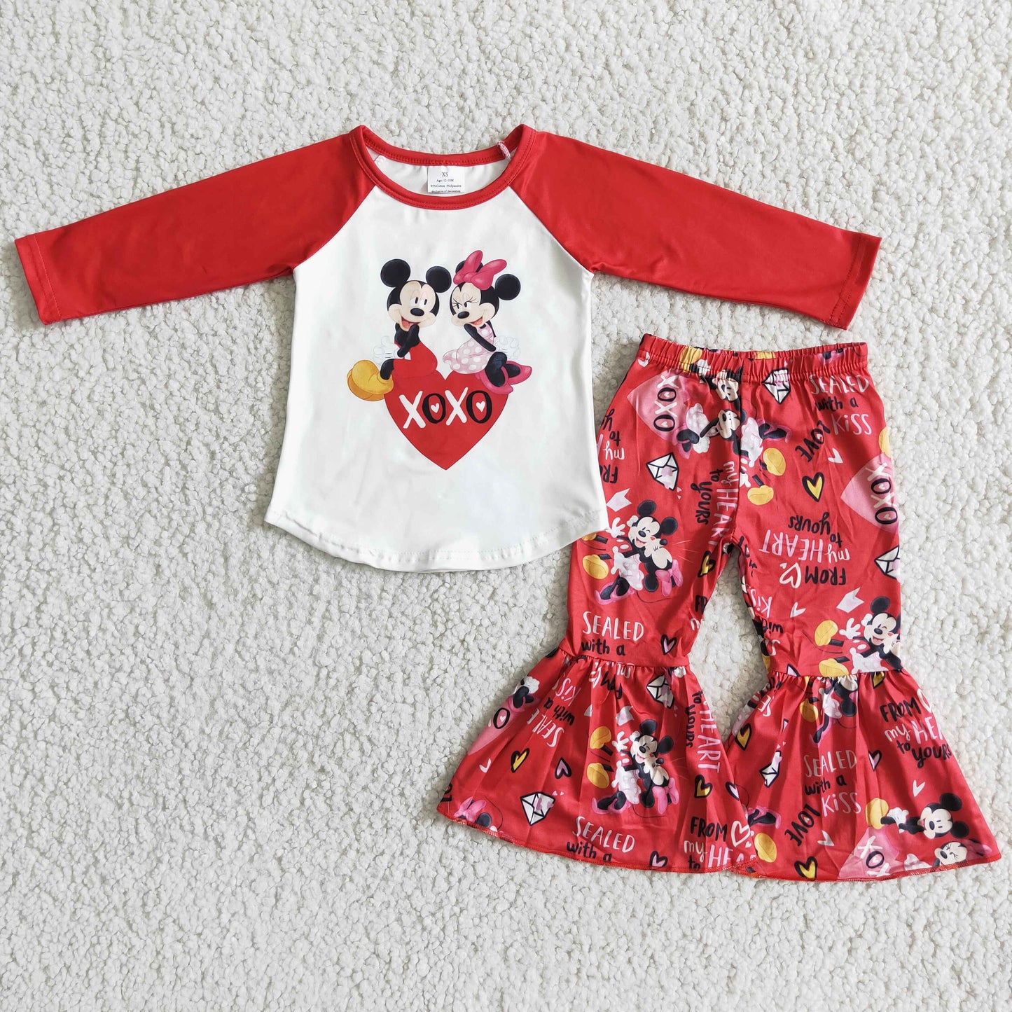 Toddle girls Valentines day outfits， 6 b13-28