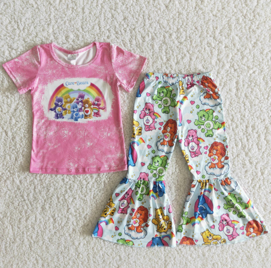 baby girls summer bell bottom pants set