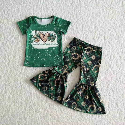 baby girls Saint Patrick day summer outfits