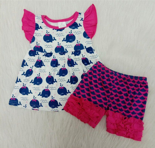 girls summer short set