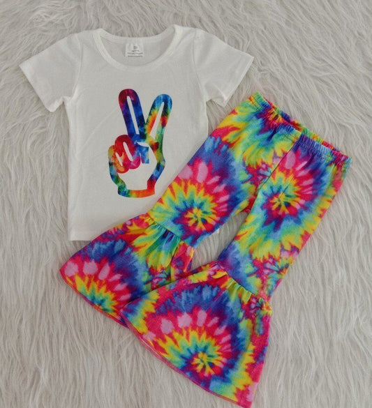 Girlst tie dye print summer clothes