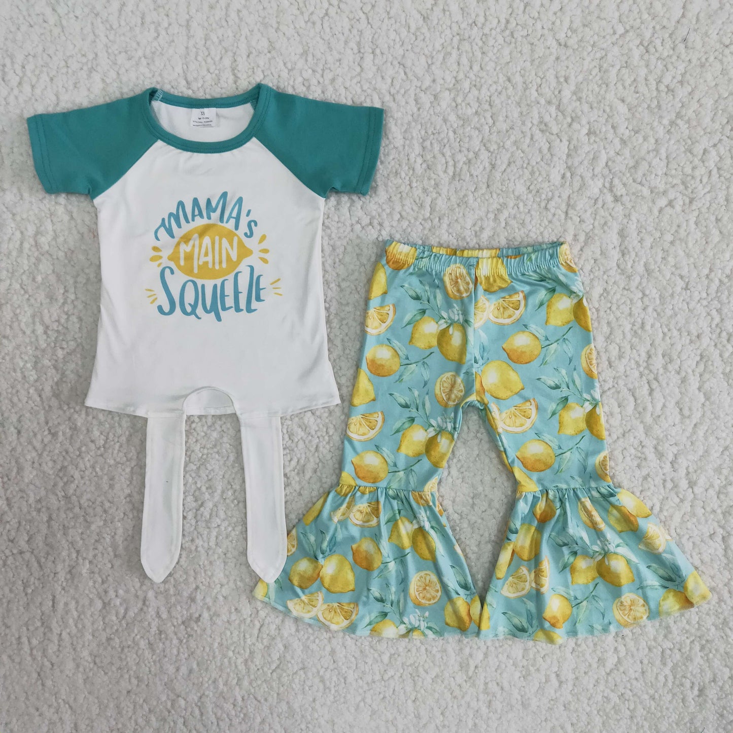 baby girls 2pcs lemon clothing set