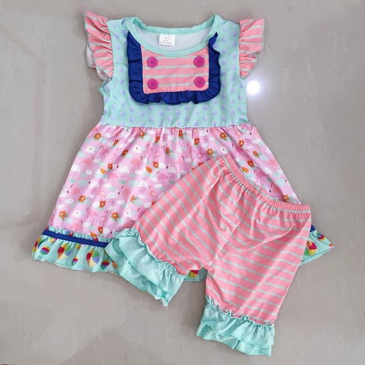 Girls flamingo outfit