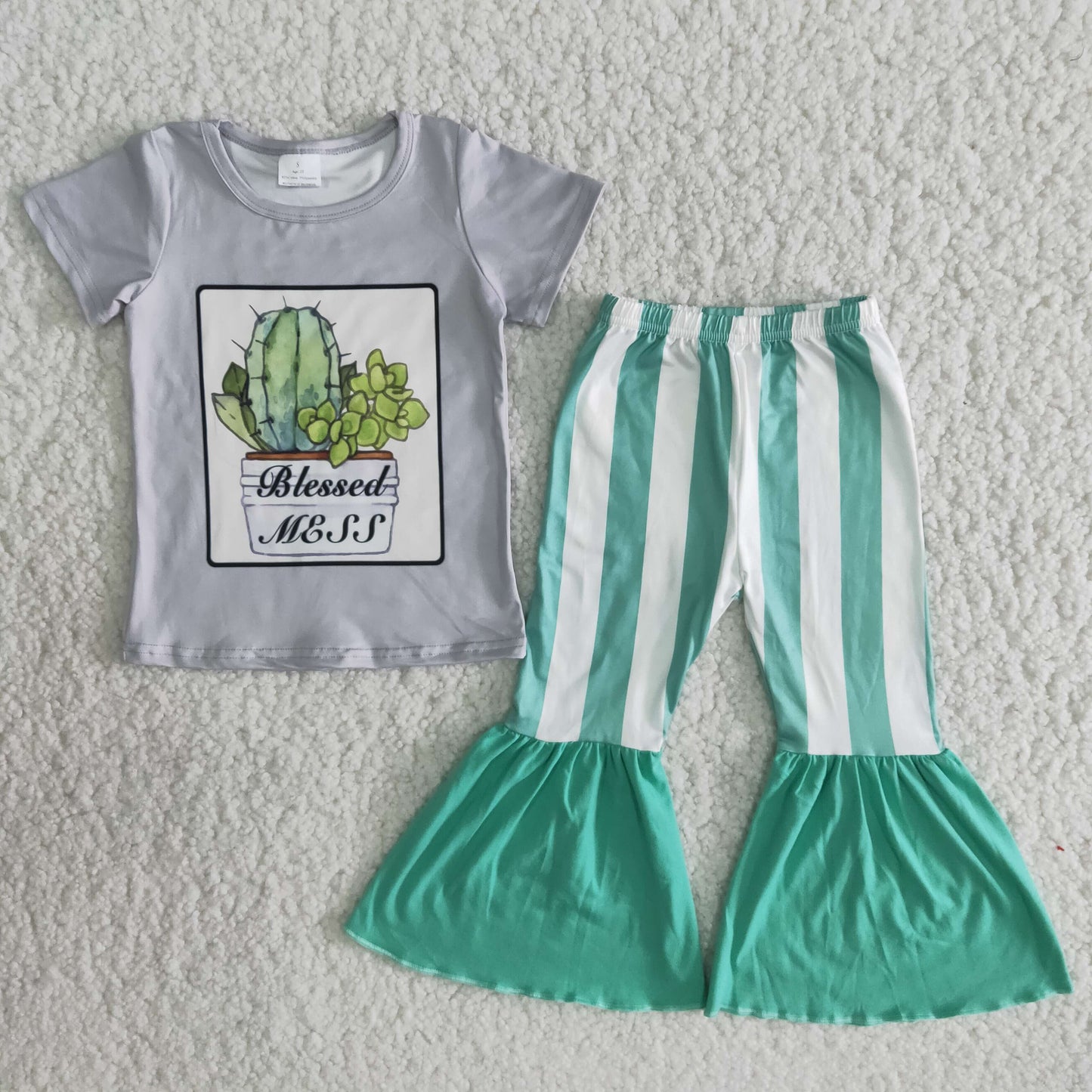 Girls cactus design 2pcs outfit