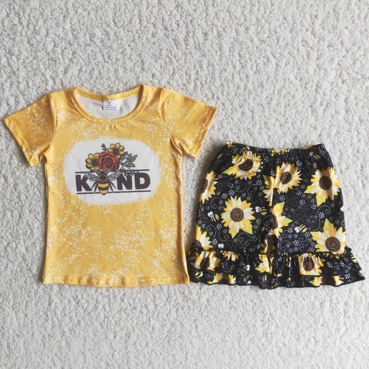 Girls be kind summer short set