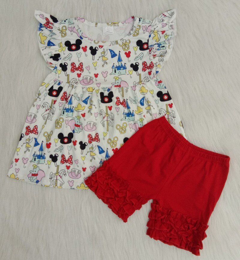 Girls cartoon short set