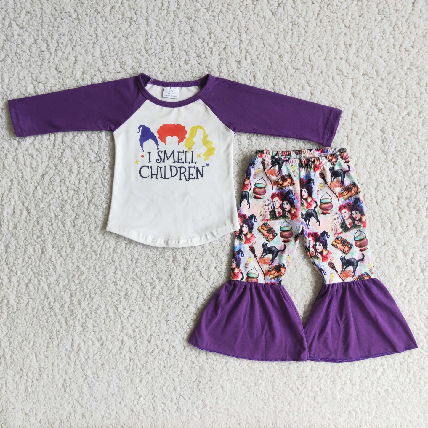 Baby girls Purple Halloween outfit