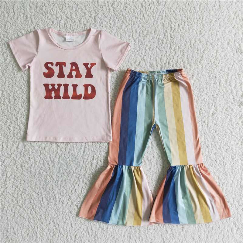 Kids Stay wild summer outfit