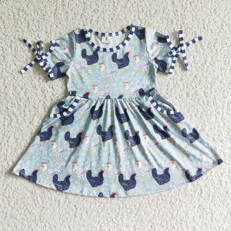 Short sleeve chicken dress