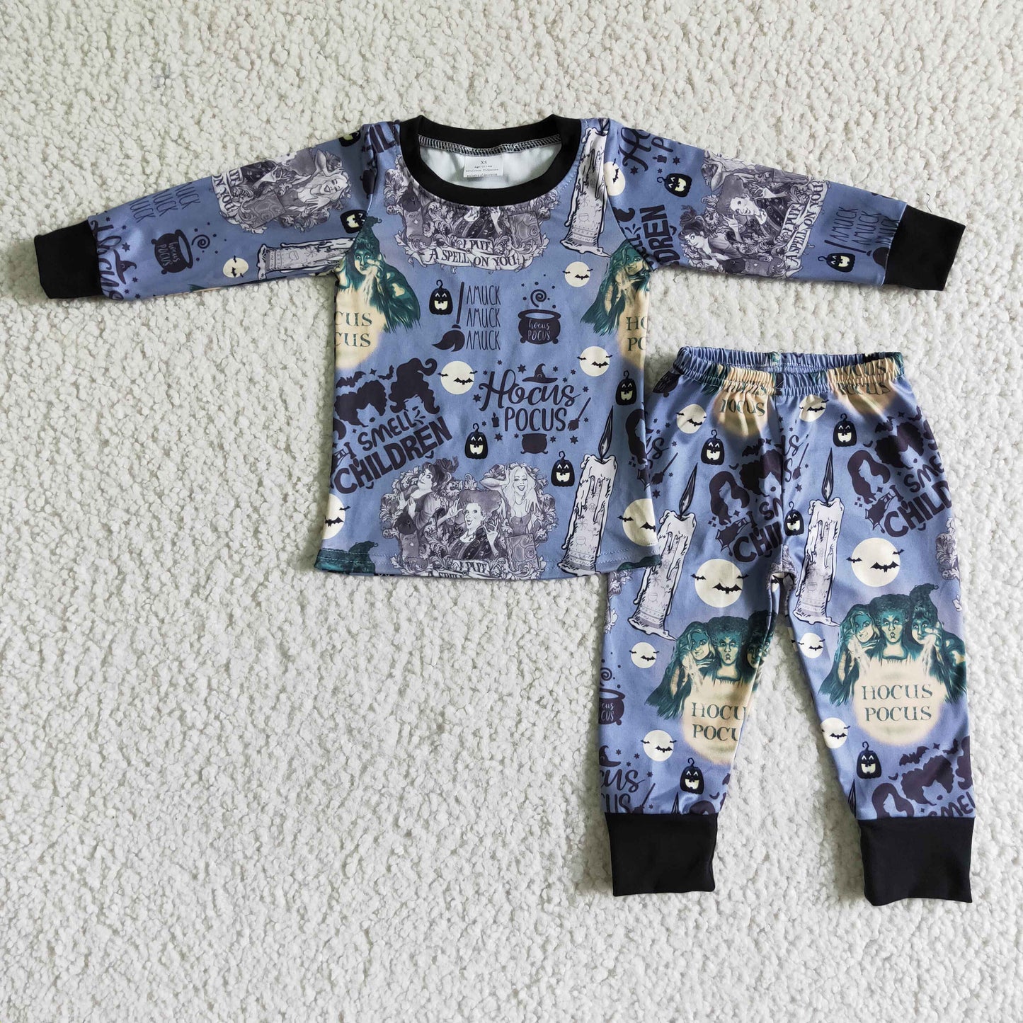 baby boy long sleeve Halloween pajama set