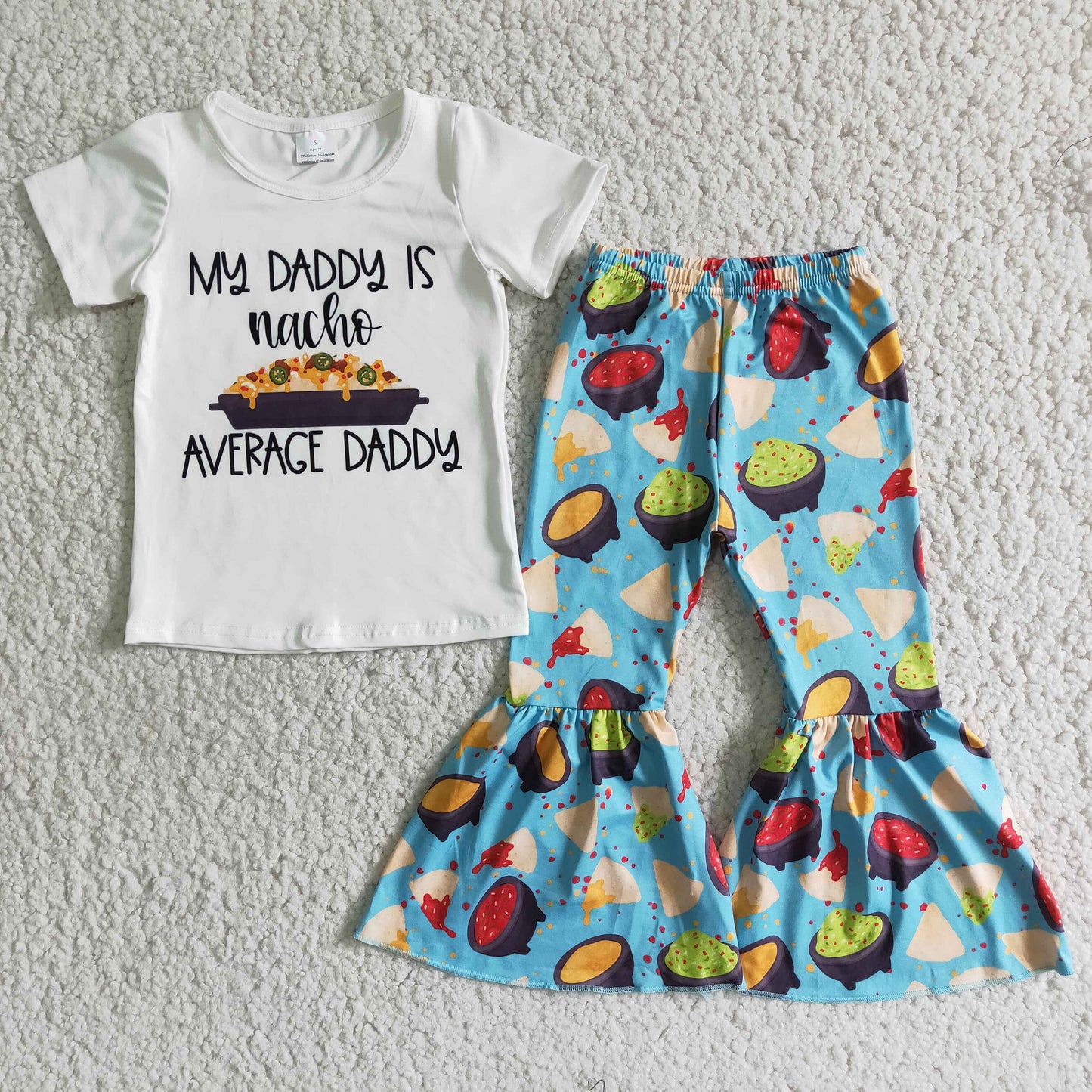 My daddy is nacho average daddy 2pcs outfit