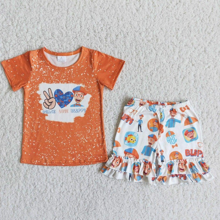 Baby girls 2pcs summer short outfit