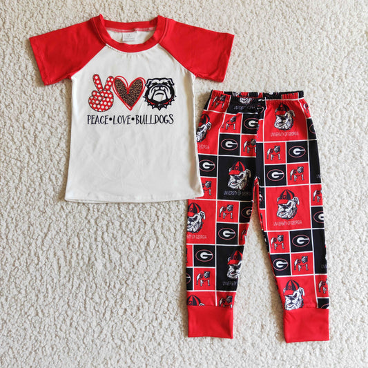 boy short sleeve jogger set