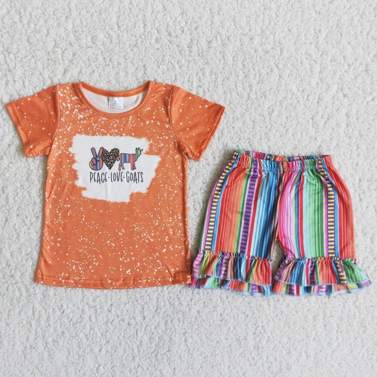 Baby girls summer short outfit