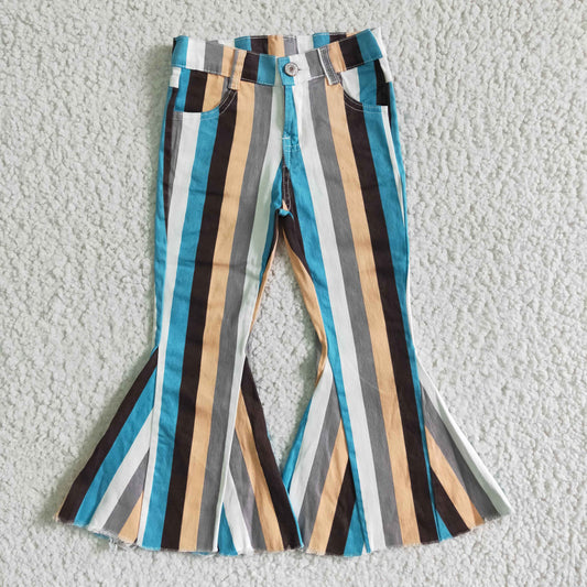 baby girls stripes denim pants