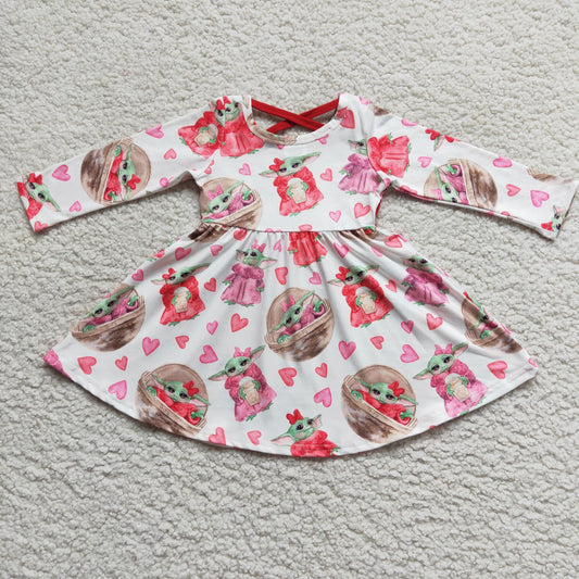 Baby girls long sleeve Valentine’s Day dress