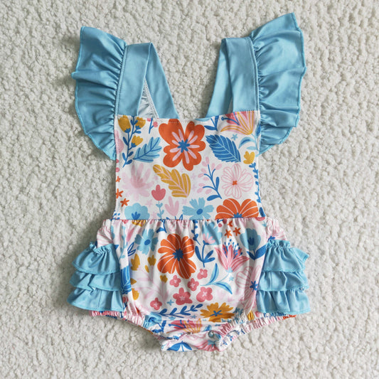 infant toddle girls floral romper