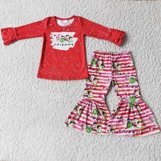 Baby girls Christmas long sleeve outfits