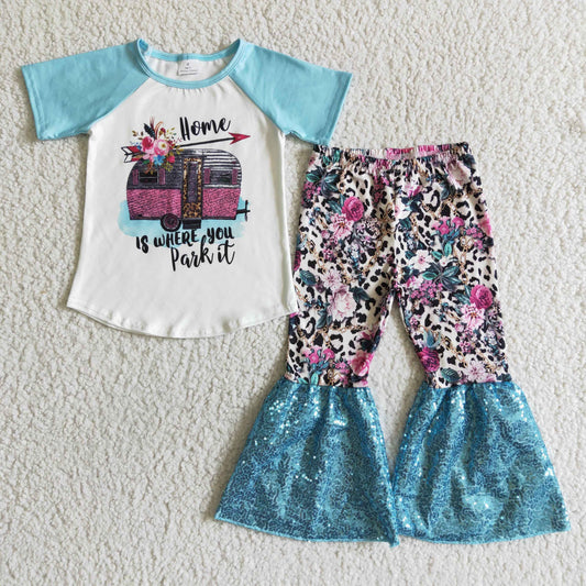 Home is where u park it kids summer clothing GSPO0053