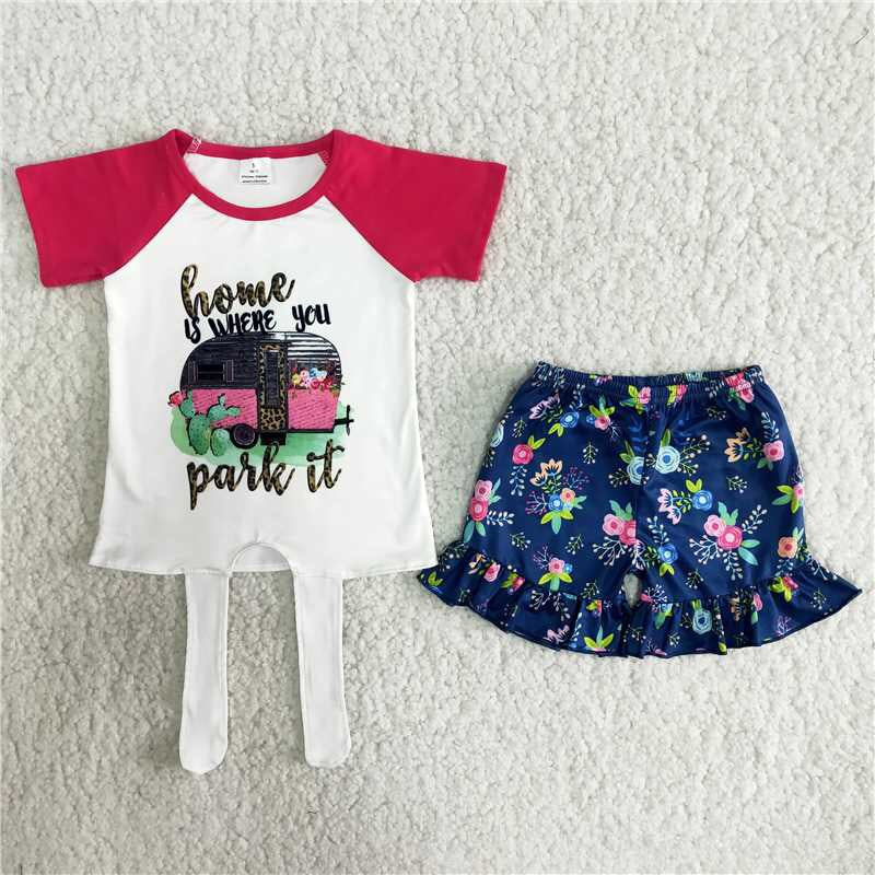 Girls summer cactus outfit